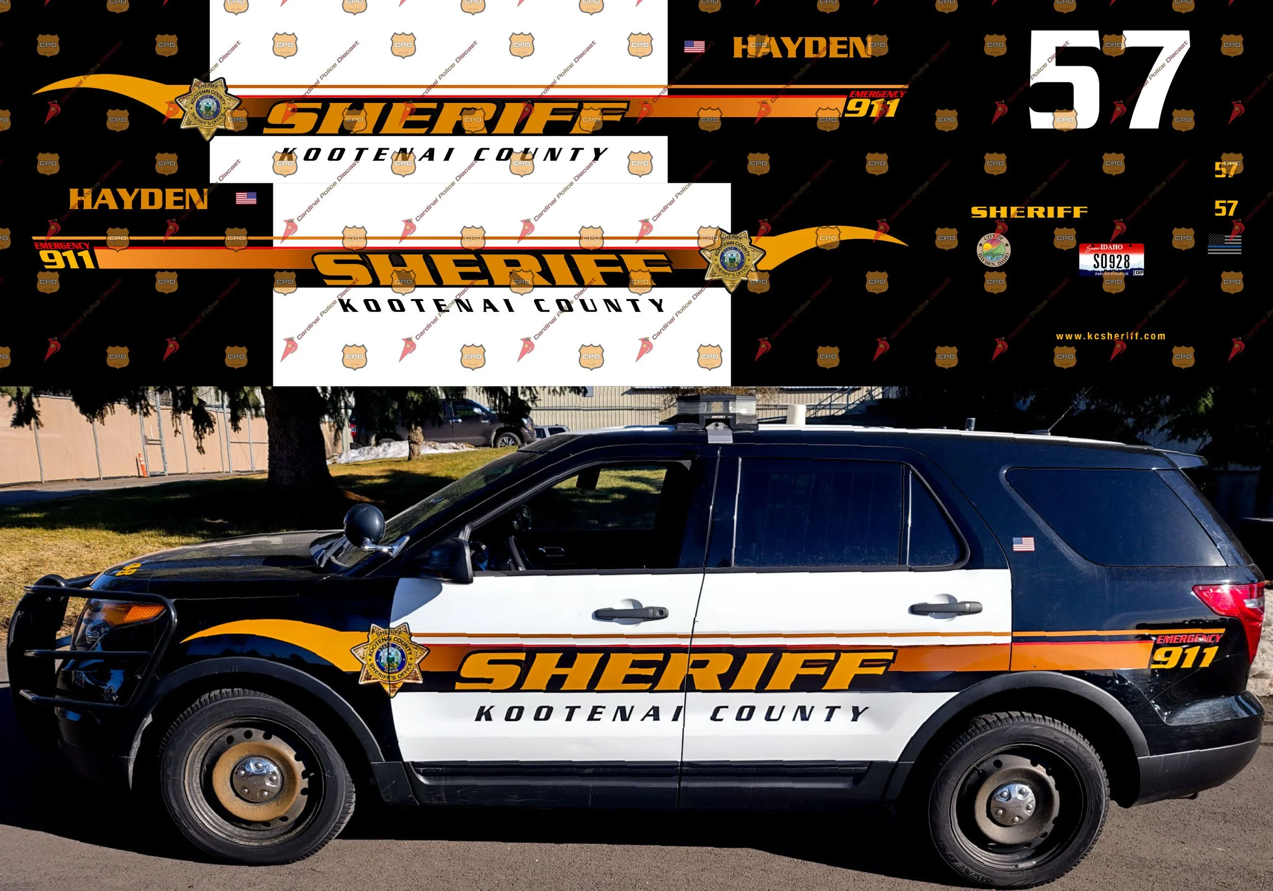 Kootenai County, ID Sheriff's Office — Cardinal Police Diecast